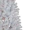 6.5ft. Pre-Lit Slim Geneva White Spruce Artificial Christmas Tree, Pink Lights
